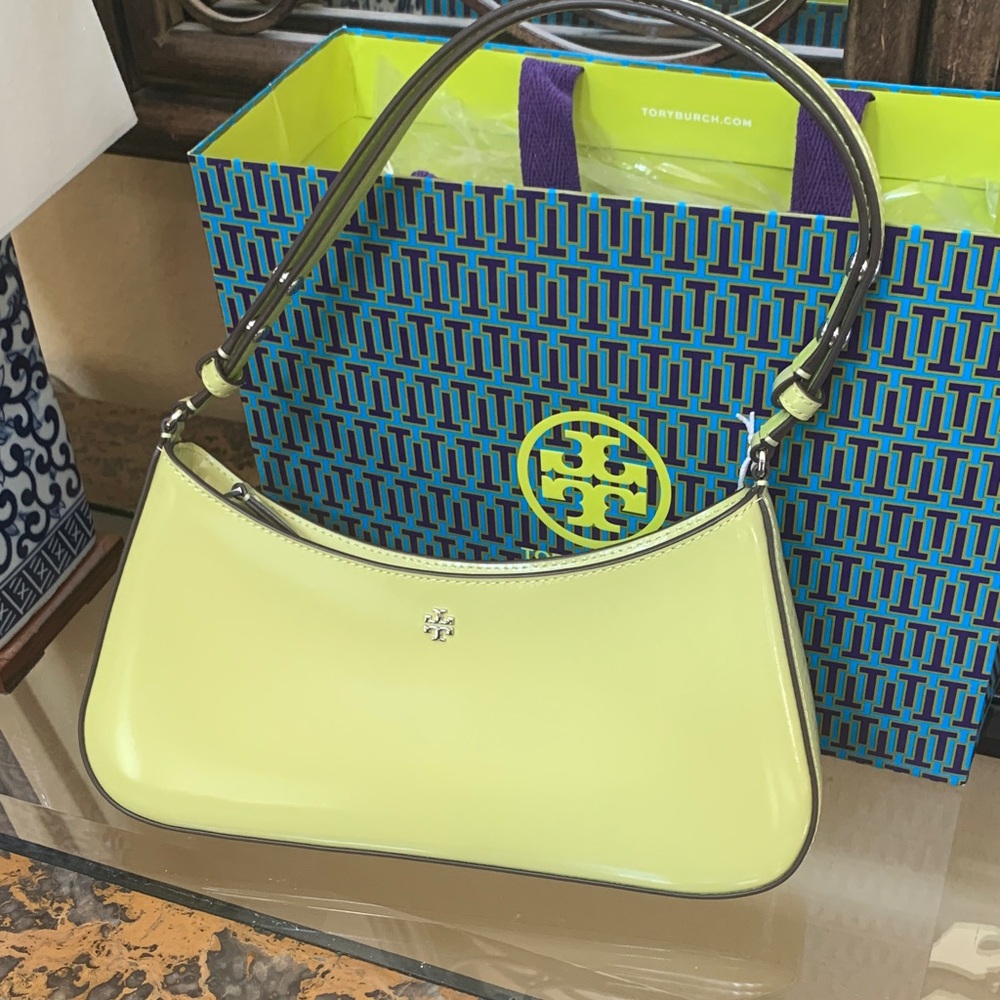 Tory Burch Lime Green Shoulder Bag